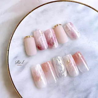 ネイル モチの良さ◉ フィルインネイル♡のネイルデザイン