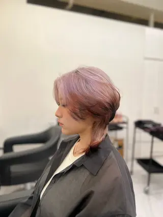 ショート カラー ヘアアレンジ 💍透明感×韓流ハイ トーン💍RYUTAのヘアスタイル