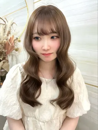 ロング カラー 🦋高瀬寛菜🦋 韓国レイヤーのヘアスタイル