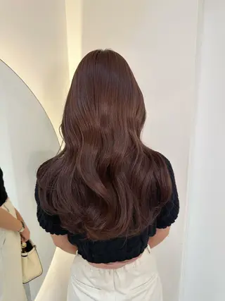 ロング カラー ヘアアレンジ 透明感カラー🩵 レイヤーカットYUIのヘアスタイル