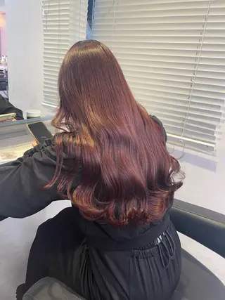 ロング カラー ヘアアレンジ ピンク・ベージュ🩰 カラー🫧とらのヘアスタイル