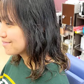 ミディアム パーマ ヘアアレンジ 🏝川津瑛二🧖♀ 極上パーマ&カラー⭕のエステ・リラクイメージ
