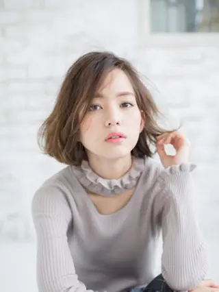 ミディアム カラー 【公式】amble luxe池袋東口🩷のヘアスタイル