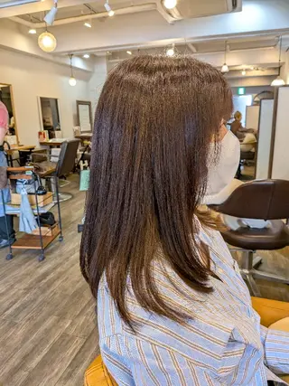 セミロング カットモデル無料✂️ 菊池　位公のヘアスタイル