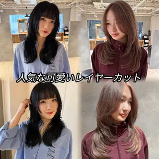 セミロング カラー 【⭐️レイヤーカット 髪質改善⭐️】長谷川のヘアスタイル