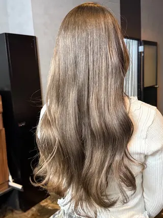 ロング カラー 透明感カラー/パーマ 🌀アオノのヘアスタイル