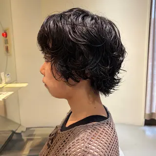 ショート パーマ やまき さきねのヘアスタイル