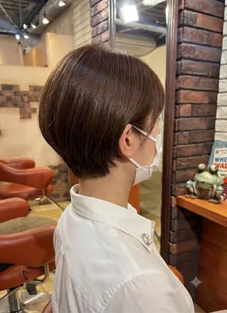 ショート カラー flencia 丸 和博|カットのヘアスタイル