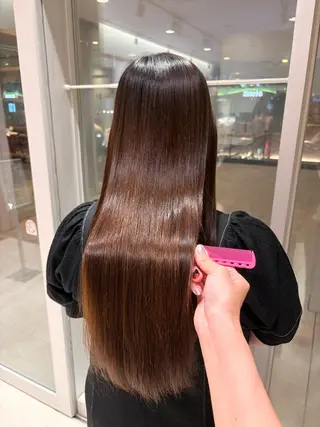 ロング 💎ツヤ髪ストレート カラー💎かのんのヘアスタイル