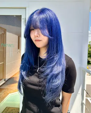 セミロング 🍀ブリーチ屋さん/ ミルクティー・あずみのヘアスタイル