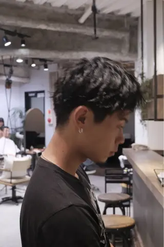 パーマ メンズ アクティブショート 特化うえちりくのヘアスタイル