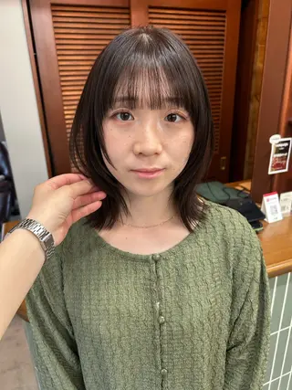 ミディアム カラー ムナカタ アカリのヘアスタイル