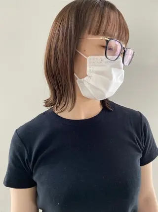 ミディアム カラー KOOKI スティードトーキョーのヘアスタイル