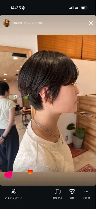 ショート カットモデル/ カラー/nanamiのヘアスタイル