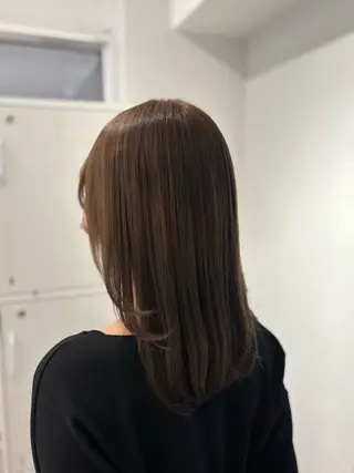 ミディアム カラー CreBiA ayanoのヘアスタイル