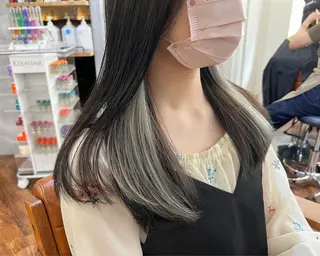 セミロング カラー インナーカラー🦔 🐾KEISUKEのヘアスタイル