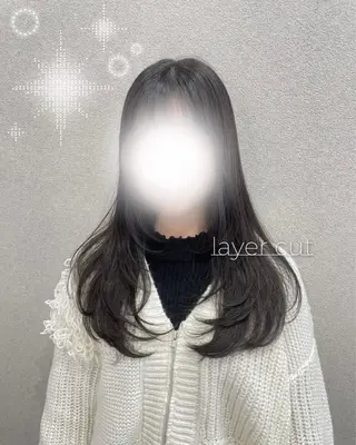 セミロング レイヤーカット/ ヘアカラー/RENAのヘアスタイル