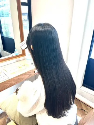 ロング 斉藤大河 カラー/縮毛矯正のヘアスタイル