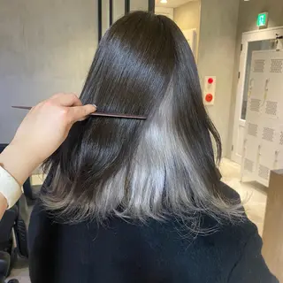 ミディアム カラー ひなた/elima 調布/暖色カラーのヘアスタイル