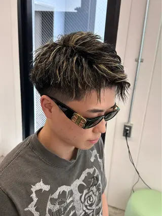 カラー パーマ メンズ 浅草駅徒歩8分/メ ンズ特化/久保 歩夢のヘアスタイル