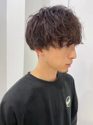 ミディアム カラー パーマ ヘアアレンジ メンズ キッズ メンズ特化美容師 aiの眉毛・アイブロウイメージ