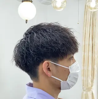 ショート パーマ メンズ メンズ特化サロン ウエダ ヒロキのヘアスタイル