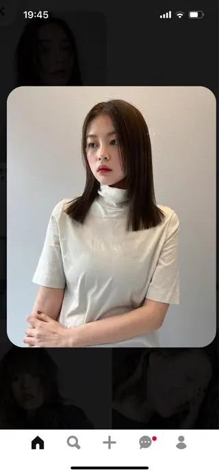 ミディアム 韓国好き🇰🇷 美容師MIKUのヘアスタイル