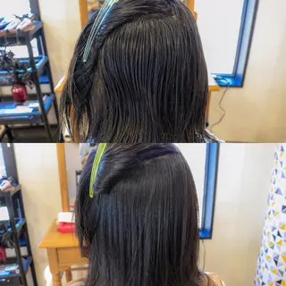 ミディアム 透明感カラー🇰🇷 レイヤー✨桑原　研太のヘアスタイル