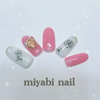 ネイル miyabi nail 桂川駅近くのネイルデザイン