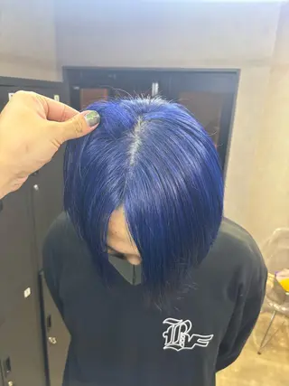 ショート カラー メンズ ユージ /ケアブリー チ/デザインカラーのヘアスタイル