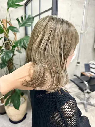 ミディアム 垢抜けヘア♡柔らかい カラー/mihoのヘアスタイル