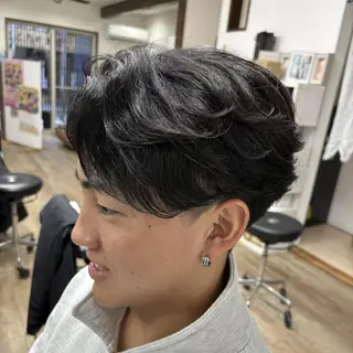 ショート パーマ メンズ パーマPrivate SalonNoa名駅のヘアスタイル