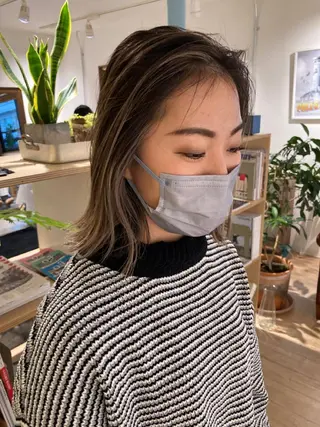 カラー 坂上 岳のヘアスタイル
