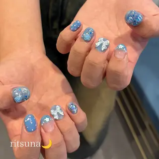 ネイル ritsuna🌙 nail 堺筋本町のネイルデザイン