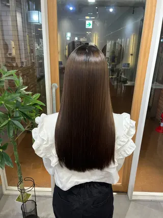 ロング 冨田 悠稀/ 髪質改善縮毛&カラーのヘアスタイル