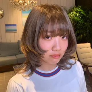 ミディアム カラー 【ロングウルフカット 姫カット】伊藤裕哉のヘアスタイル