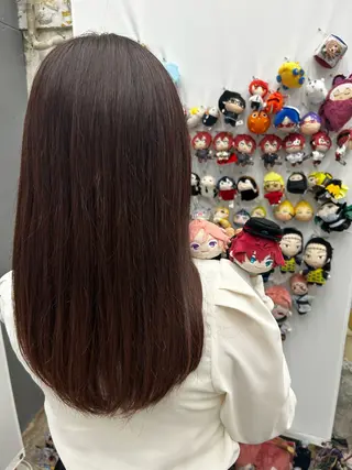 ミディアム カラー 推しカラー オタク美容師 山本のヘアスタイル