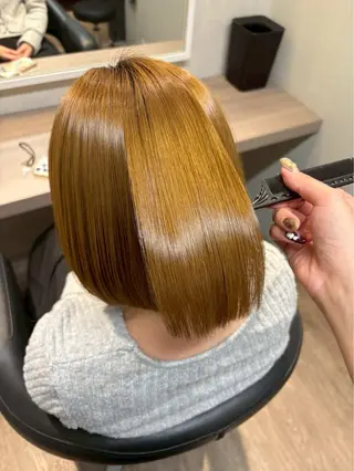 ミディアム ANDIAMO 栄 栞名のヘアスタイル