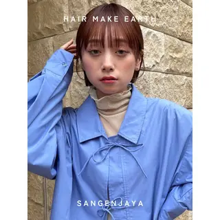 ミディアム hair make earth 🌀のヘアスタイル