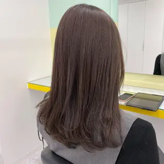 セミロング カラー ヘアアレンジ mai🍑暖色カラー /レイヤー💖のヘアスタイル