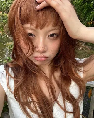 ミディアム カラー オリーブカラー/ 赤み消し特化/トモキのヘアスタイル