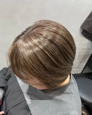 ショート カラー 透明感カラー/パーマ 🌀アオノのヘアスタイル