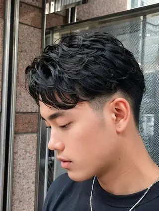 メンズ 京都河原町 メンズパーマ助川龍哉のヘアスタイル