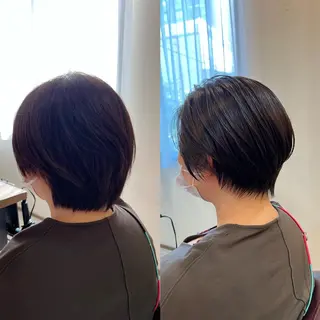 ショート カラー 工藤 梨花のヘアスタイル