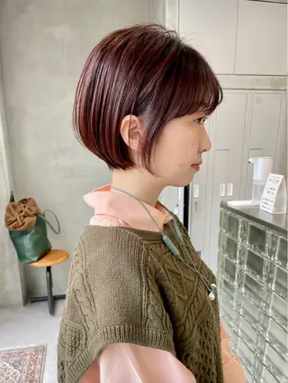 ショート カラー 華 /ショート/ボブのヘアスタイル