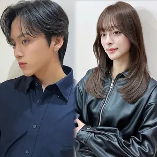 ミディアム 朝3秒で前髪が決まる クロスパーマ✂️ヒロのヘアスタイル