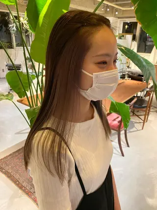 ロング カラー 聖 来のヘアスタイル