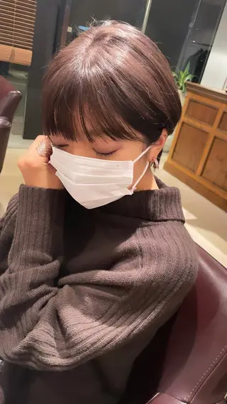 ショート minatsu 東京の技術を京都でのヘアスタイル