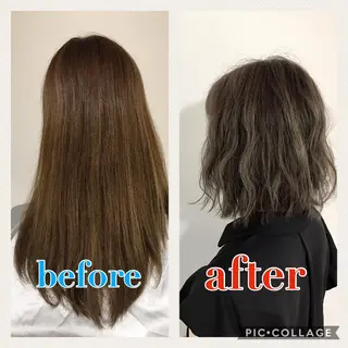 ミディアム パーマ ヘアアレンジ N-plants 和泉中央店のヘアスタイル