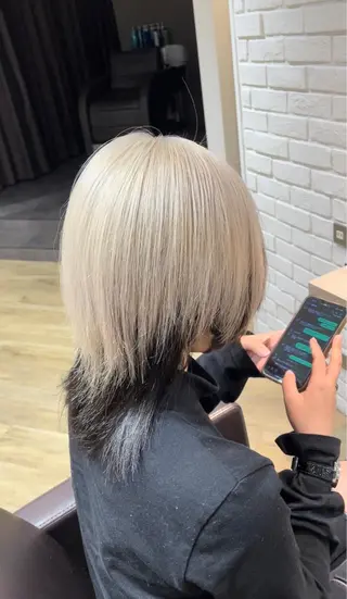 セミロング 前田 菜奈子のヘアスタイル